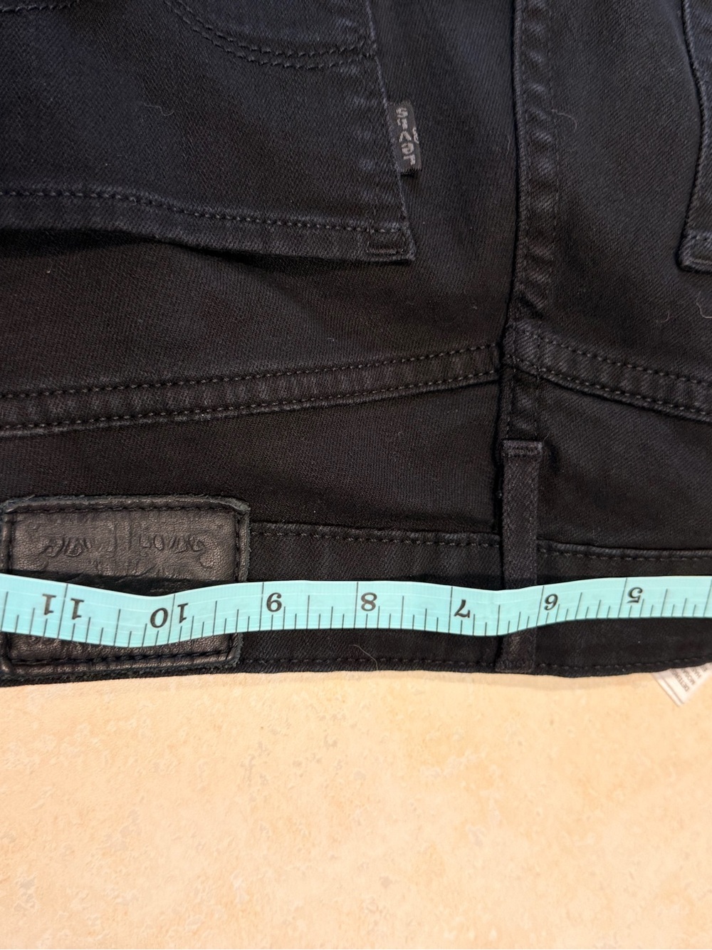 Levi Strauss 721 High Rise Skinny Black Jeans Women’s Size 25 Stretch Denim Goth - Picture 4 of 10